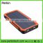 PS04 high quality outdoor waterproof mobile phone charger solar power bank