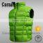 Customized fashion 100% polyester lightweight men's wind-proof down feather vest sale made in China