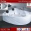 modern colored bathtubs, style unique bathtubs with LED light, triangle type massage bathtub