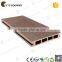Waterproof hollow tongue and groove composite decking