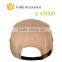 New Fashion Cotton 5 Panel leather Back Clouser Hat Cap Custom