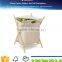 Foldable Two Floor Magazine Shelf Wooden Magazine Rack