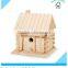 custom wood bird home for garden decoration