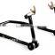 Motorcycle Steel Stands with V & L shape adapters SMI3011P rear and front paddock stand racing stand jack all-in-one