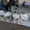 Plastic water cup filling and sealing machine/ Automatic stainless steel cup water filling machine