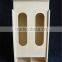 Natural unfinished decorative 2 bottle wooden wine gift box wholesale