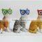 Resin qute cat animal shaped solar lights outdoor garden