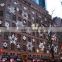 Best selling new lighted building hanging led decorative craft metal snowflakes