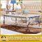 classic marble top metal tea table coffee table set