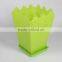 round hollow out pp plastic garden pot