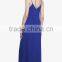 Woman Spagetti Straps Chiffon Pleated Long Maxi Summer Dress
