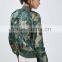 hot sale lady shiny camo print bomber jackets customized china