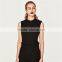 Cotton sleeveless long all black formal jumpsuits and rompers