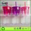 Drinkware Plastic Cups Freezer Gel Insulated Tumbler ,16oz acrylic wine tumbler with gel,double wall plastic wine sippy cup