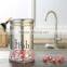 High quality stainless steel spice sugar salt pepper coffee storage bottle glass food storage jar