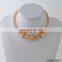 Beaded Choker Necklace with Flower