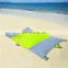 Custom 10 X 9FT Green Folding Sandless Beach Picnic Mat With Stakes New Brand LOGO Nylon Parachute Sandproof Beach Blanket