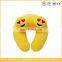 Cute fast delivery whatsapp custom plush emoji travel neck pillow