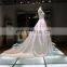 China custom made Sleeveless long train A line ladies gown evening wedding dress