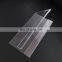 V shape double sides transparent desktop acrylic display stand for meeting