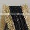 Fashionable fringes ribbon trim with gold lurex for garment accessories