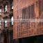 Perforated Corten Steel Laser Cut Wall Cladding for construction