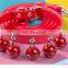 Personalized Pure Color Bell Pet Collar Leash Training Dog Cat Pulling Rope Pet Neck Chain Pet Supplies