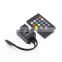 New 20 Music Keys IR Controller black Remote Sound Sensor for RGB LED strip high quality