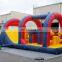 Football Theme Inflatable Obstacle Course Challenge Sports Game For Sale