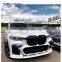 X7 body kit fit for X7 G07 MBM style plastic material front lip grille side skirt rear diffuser and spolier rear wing