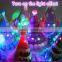 Fashion Cheap Christmas Led Light up Fancy Green Cone Party Paper Hats Quality Choice