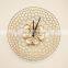 gold plated wall clock