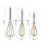 Silicone Handheld Mixer Manual Traditional Hand Stainless Steel  Egg Whisk Beater