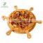 Bamboo Pizza Paddle 7 PCS Pizza Accessories Round Pizza Board