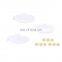 Little Circle Wall Decor Adhesive Floating Shelves White Acrylic Action Figure Collectibles Toy Organizers Storage Stand