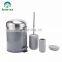 New stone marble surface bathroom accessory ceramic toilet brush holder