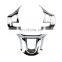 Autoaby 3Pcs/Set Car Steering Wheel Decoration Cover Trim Sticker Fit for Peugeot 2008 208 308 2014 - 2019