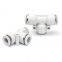 Plastic PEG series Tee Union Tube Reducer Connectors Penumatic Air Fittings