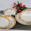 porcelain soup plate and salad bowl with 6235 decalceramic dinner set with golden decal sold well in maylisa