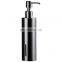 Home matte Black Stainless steel liquid Squeeze hand sanitizer metal bathroom accessories shower kitchen soap pump dispensers