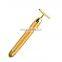 2021 hot sales wholesale price potable high quality v shape face lift 24k gold face bar beauty massager for face