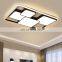 New LED White Square Ceiling Lamp for Living Room Bedroom Modern Circle Rings Chandelier