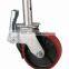 12 Inch Heavy Duty Pu Mobile Ringlock Scaffolding Caster Wheel With Brake Scaffold 12'' Caster Wheel