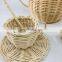 Hot Sale white natural rattan tea set pretend boho toy Kid Doll Toy Tea Cups & Sets Vietnam Manufacturer