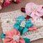 3 colors baby hair accessories shinny flower elastic headband with jewelry MY-CA0002