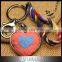 Convenient Carry Cute Felt Heart Keychain
