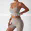 Shorts set women custom high waist gym active wear shorts two piece shorts workout set woman biker short set 2023