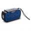 Portable 800mAh Solar Panel Charging Music Box Player TF FM Radio with Flashlight Blue Tooth Solar BT Speaker