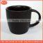 high quality ceramic matte black porcelain cofee mug