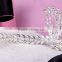 2015 Luxury Sparkling Sliver Plated Style Crystal Princess Wedding Party Crown Tiara Hairband Women Bridal Hairwear